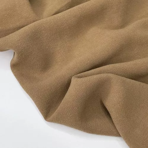 1 MTR REMNANT 4.6oz Viscose Linen - Tobacco