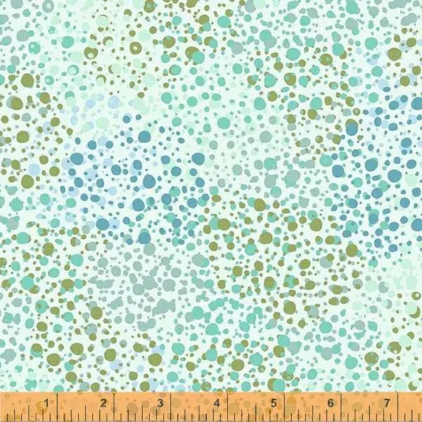 108" Quilt Back - Splatter Dot - Mint