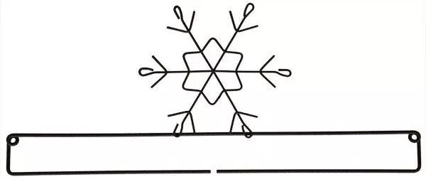 12" Snowflake Screw bottom Spliit Hanger