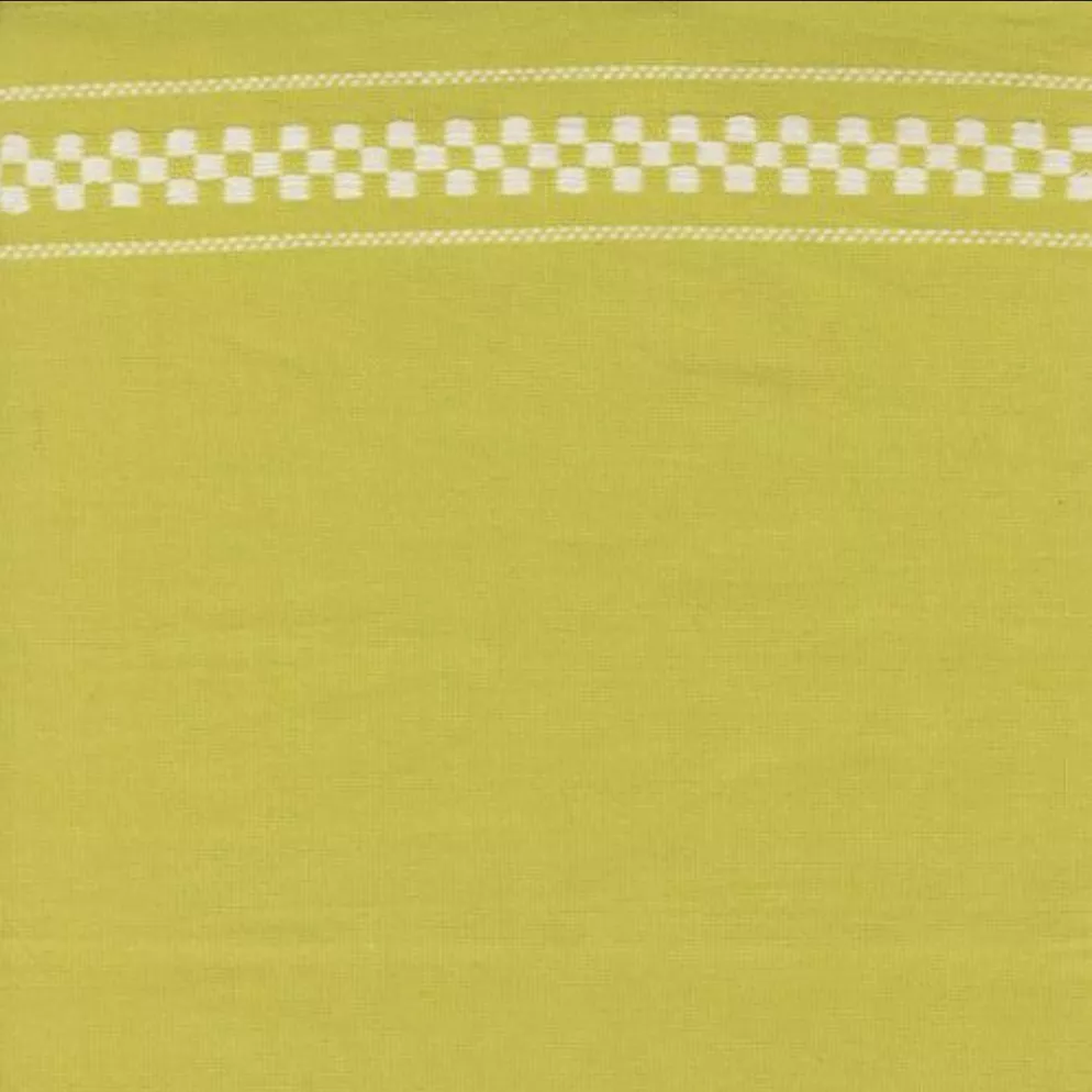 16" Rosie Toweling Woven Check Lime