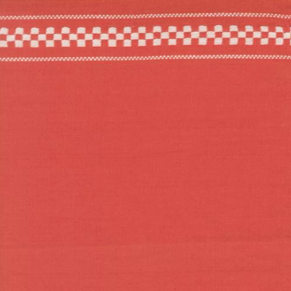 16" Rosie Toweling Woven Check Red