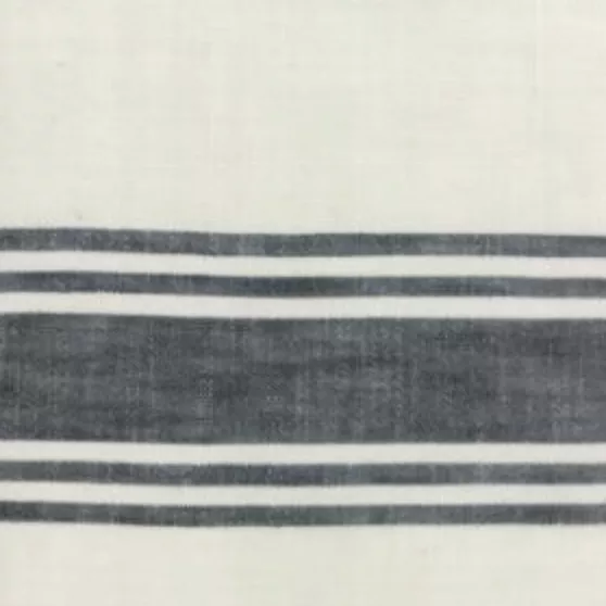 16” Toweling Urban Cottage Ivory w/ Black Stripe