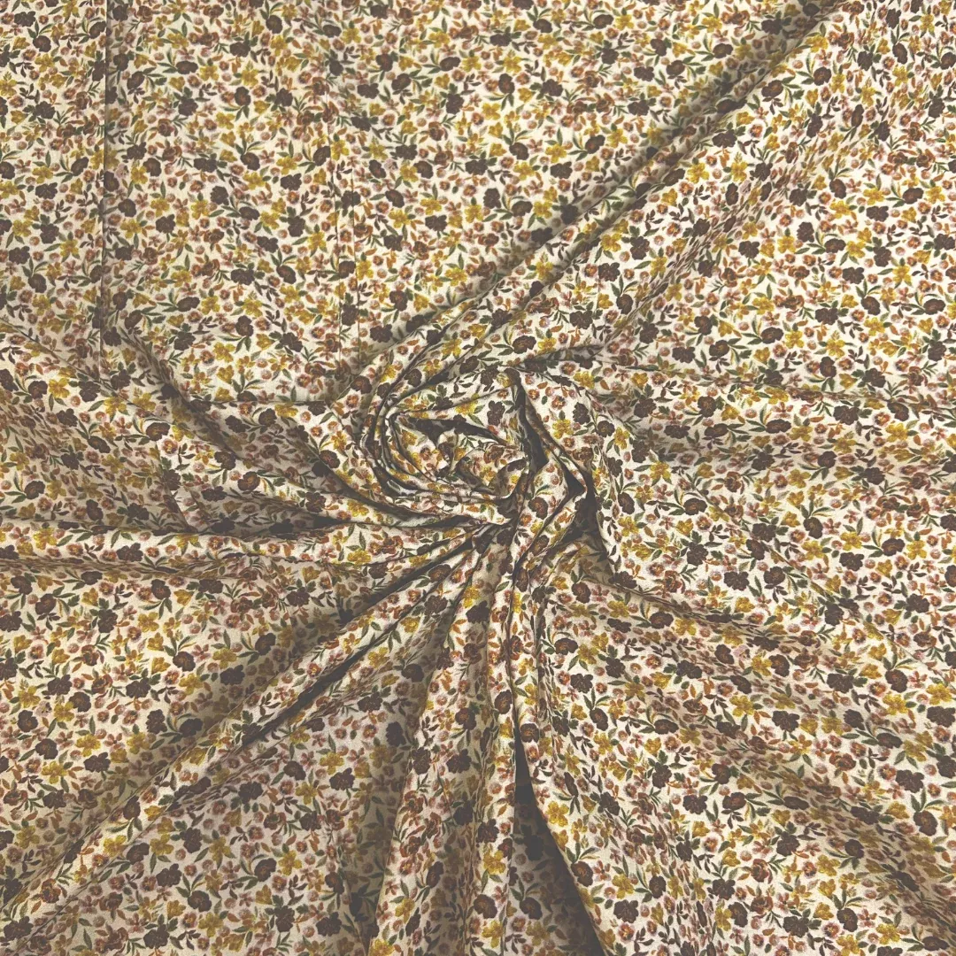 3.4oz Petite Garden Organic Cotton - Cream/Mustard