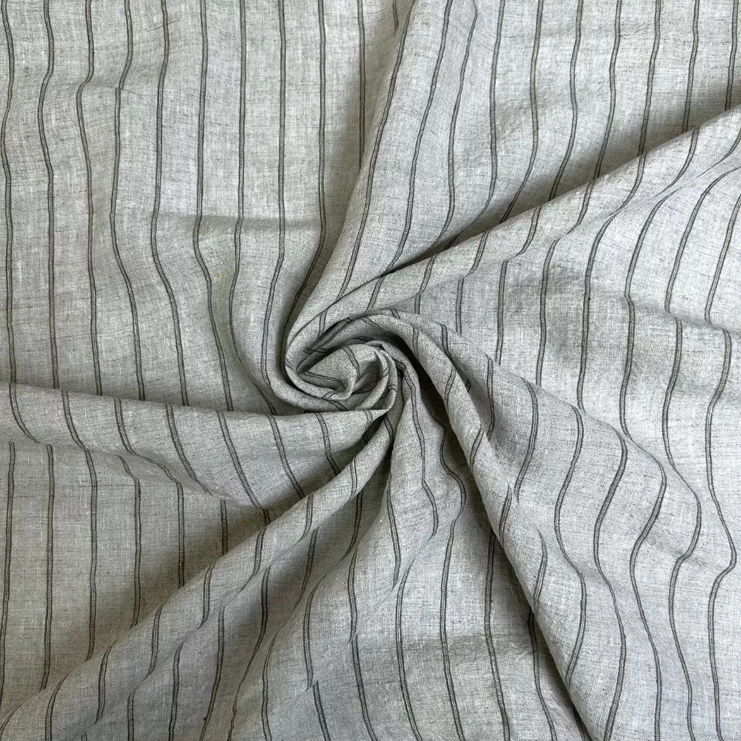 4.4oz Lived-In Linen Stripe - Walnut