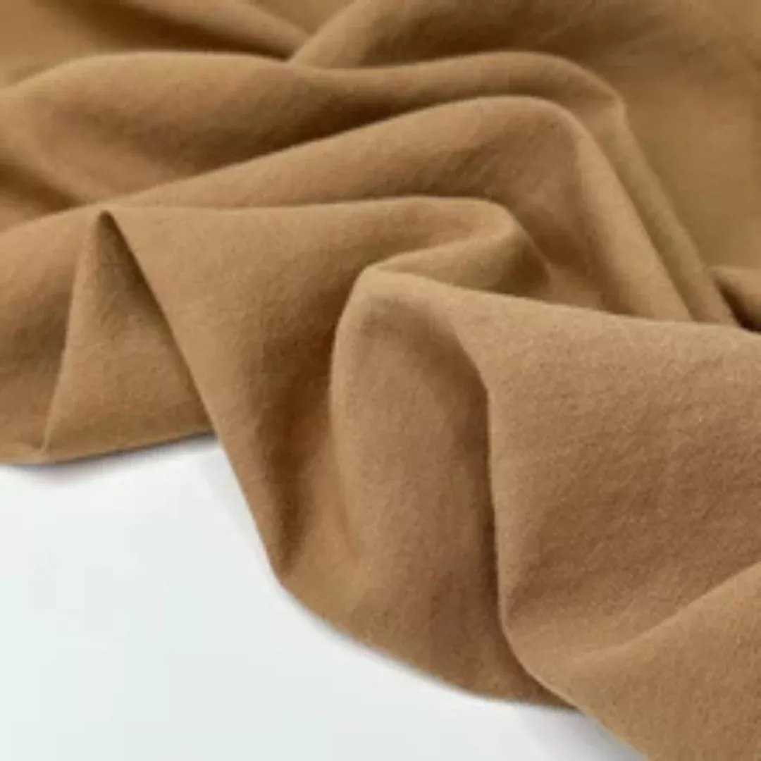 5.3oz Washed Linen/Organic Cotton Twill - Suede