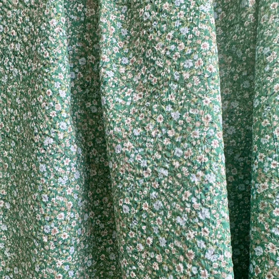 .5 MTR REMNANT 2.7oz Meadow Cotton Lawn - Green