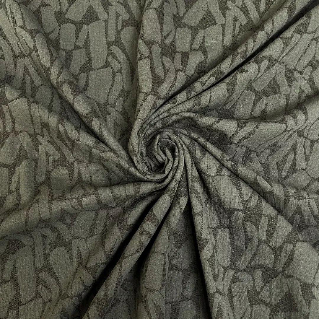 6.1oz Linen Blend Jacquard - Olive