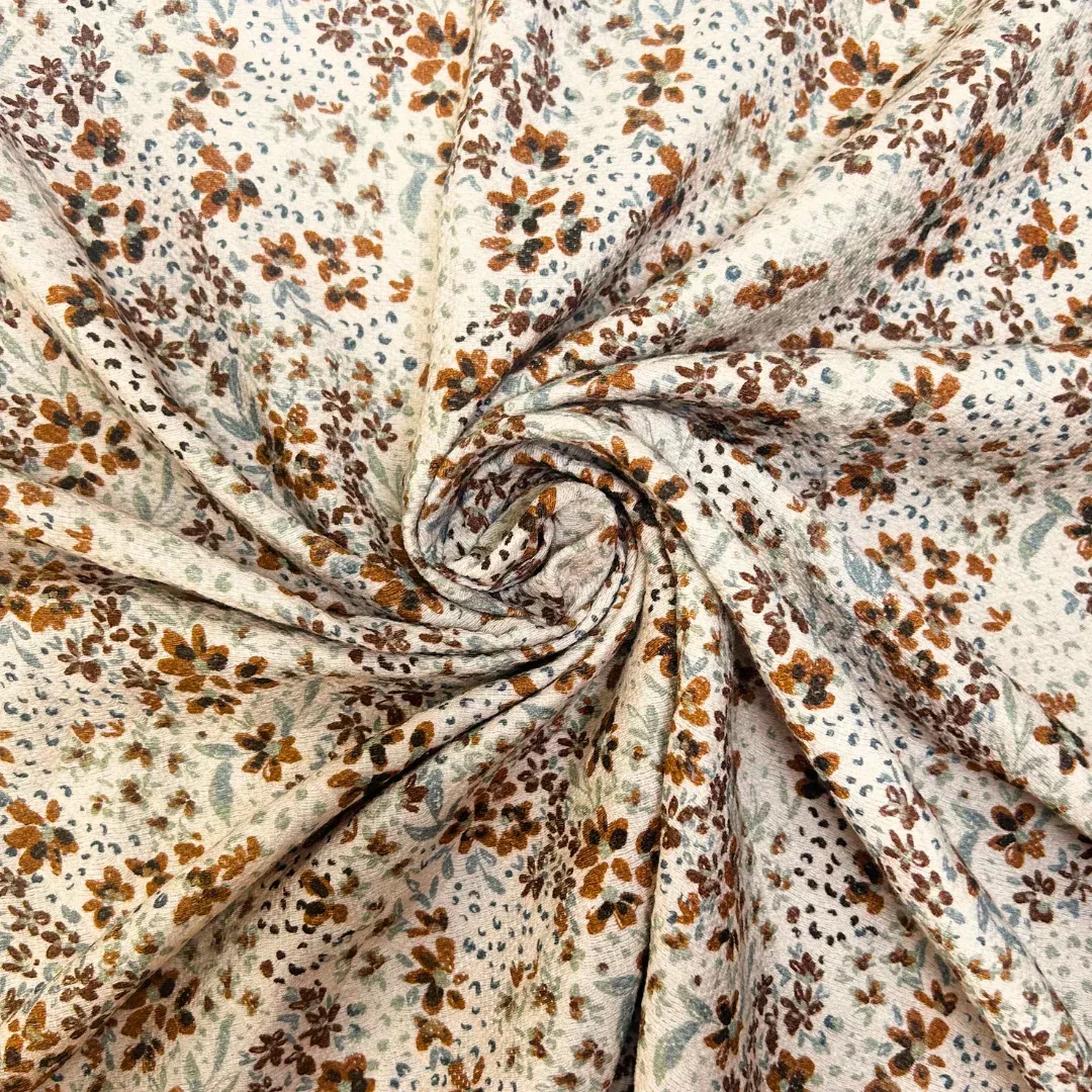 7.1oz Floral Cotton Jacquard - Sage