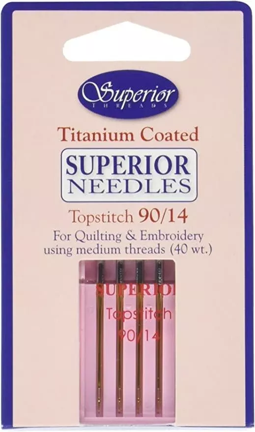 #90/14 Topstitch Titanium-coated Needles