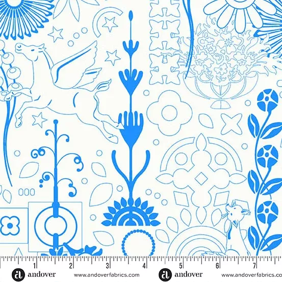 Andover - Alison Glass Sun Print Whisper - Cameo Teacup Fabric