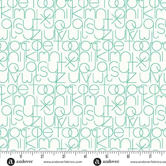 Andover - Alison Glass Sun Print Whisper - Enough Emerald Fabric