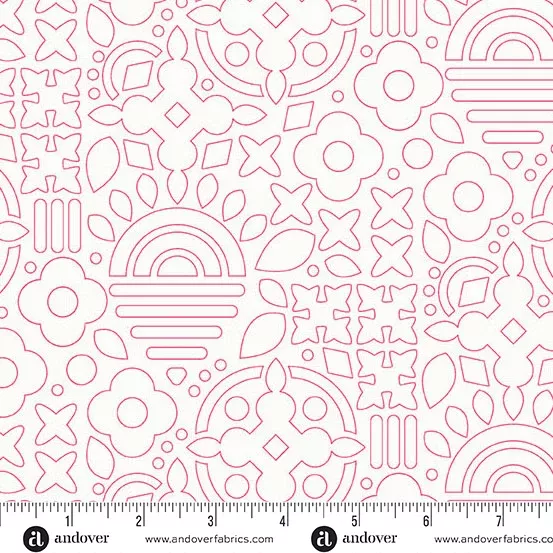 Andover - Alison Glass Sun Print Whisper - Stencil Taffy Fabric