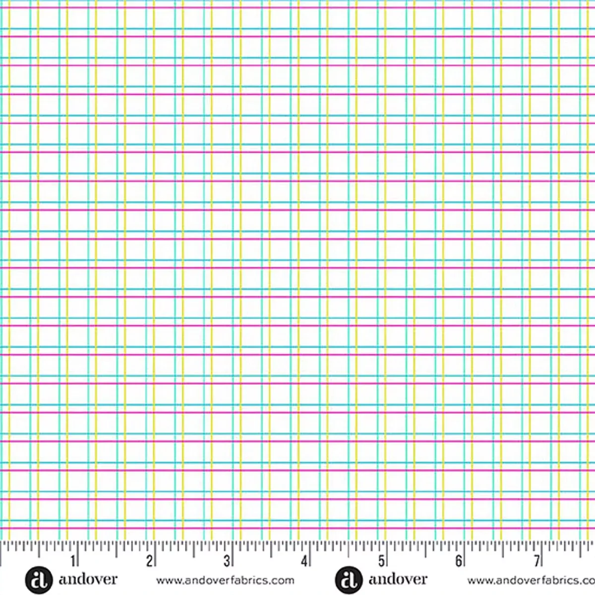 Andover - Color Pop Playground - Parallel Play White Fabric
