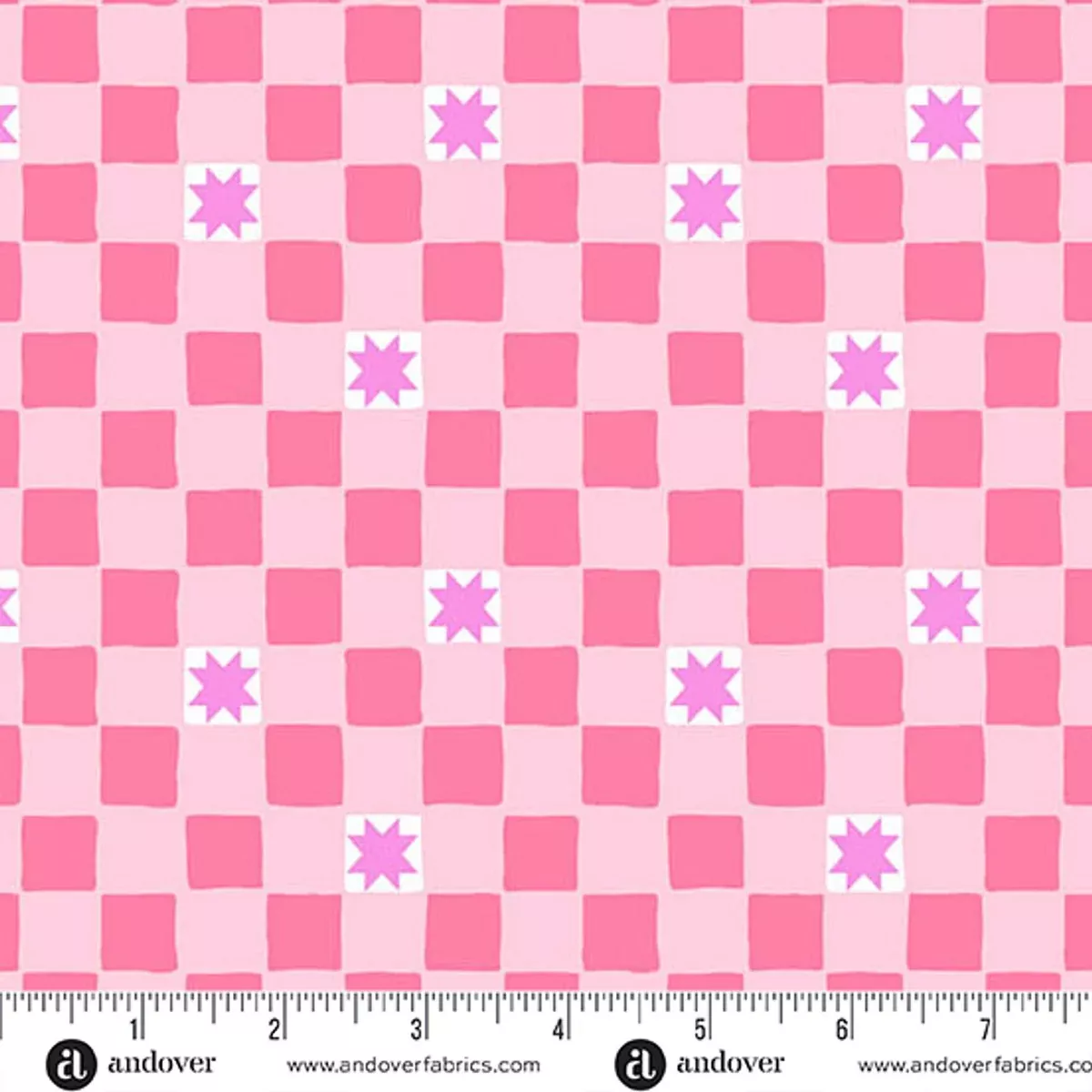 Andover - Color Pop Playground - Twinkle Tiles Pink Fabric