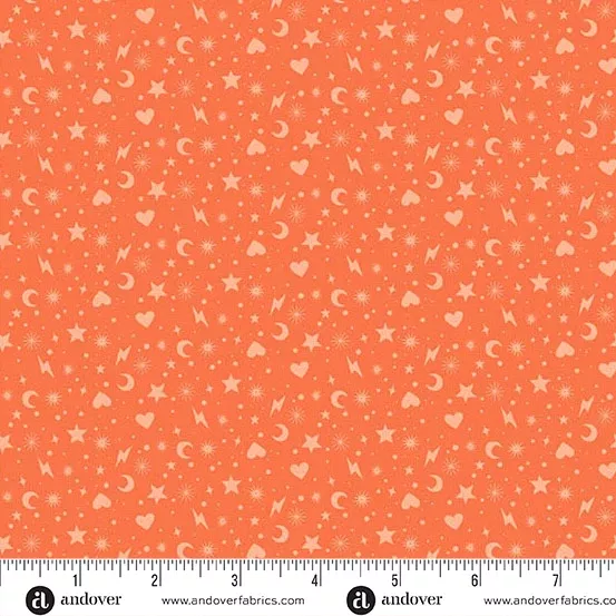Andover - Libs Elliott Perfect Day - Charm Toss Orange Fabric