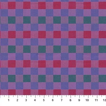 Anna Maria Textiles - Check Mates - Alternate Blueberry Fabric