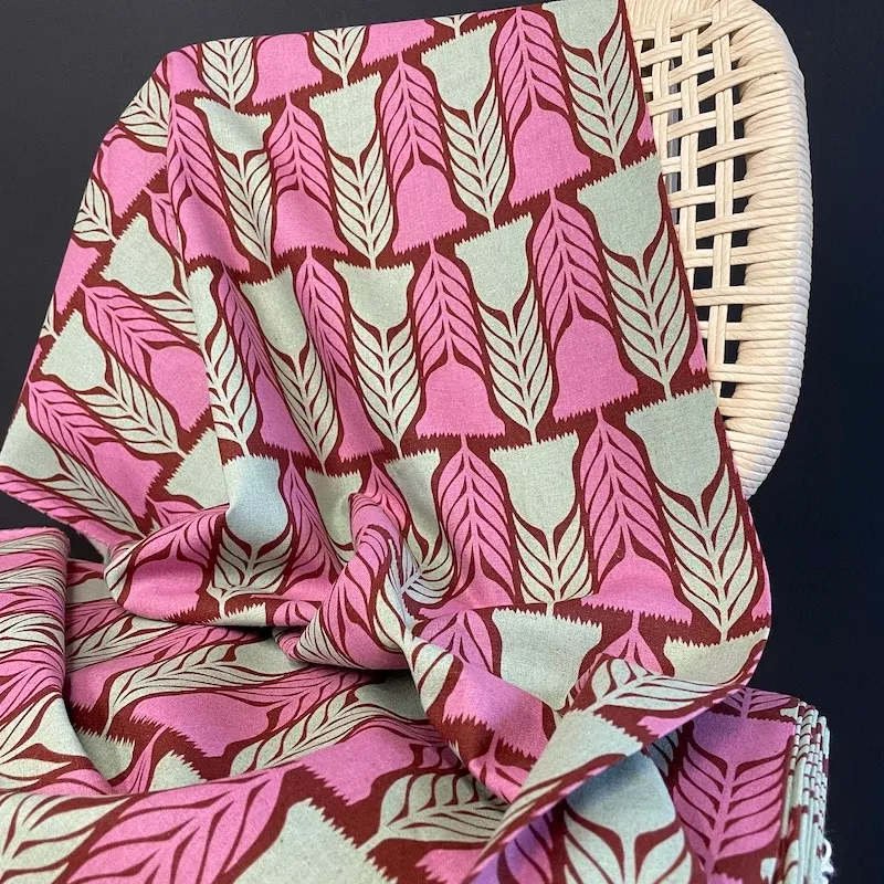 Anna Maria Textiles - Linen Cotton - Silhouette - Heritage - Brick