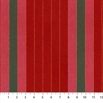 Anna Maria Textiles - Silver Lining - Ribbons - Cherry