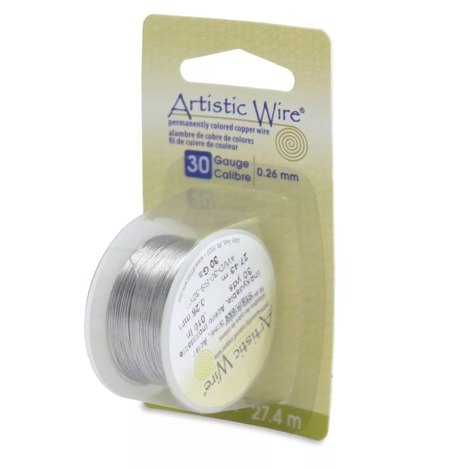Artistic Wire 30 Gauge Stainless Steel Craft Jewelry Wrapping Wire Wir