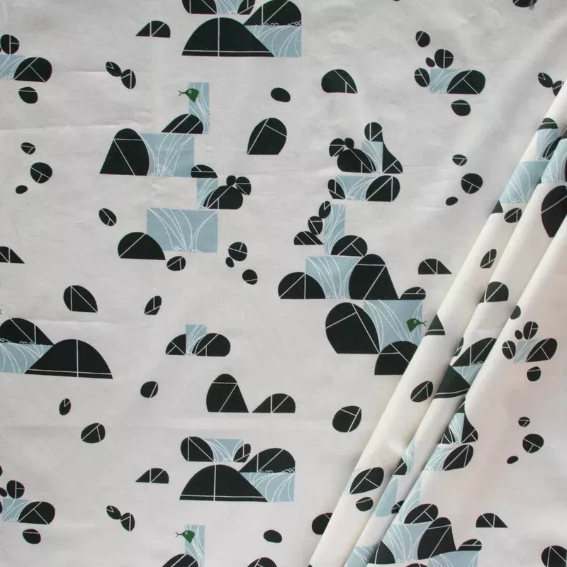 Birch Fabrics - Organic Cotton Poplin - Alpine Falls