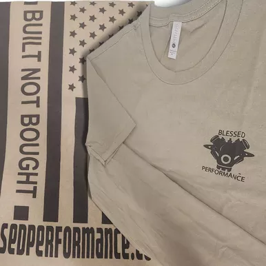 "Built Not Bought" Forrest Green Flag design T-Shirt