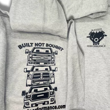 "Built Not Bought" Truck Grille Hoodie