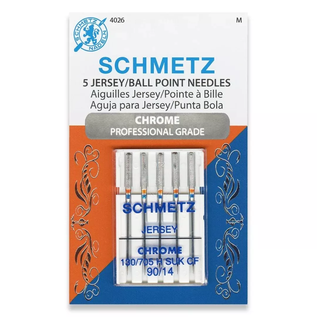 Chrome Jersey/Ball Point Needles - Pkg of 5