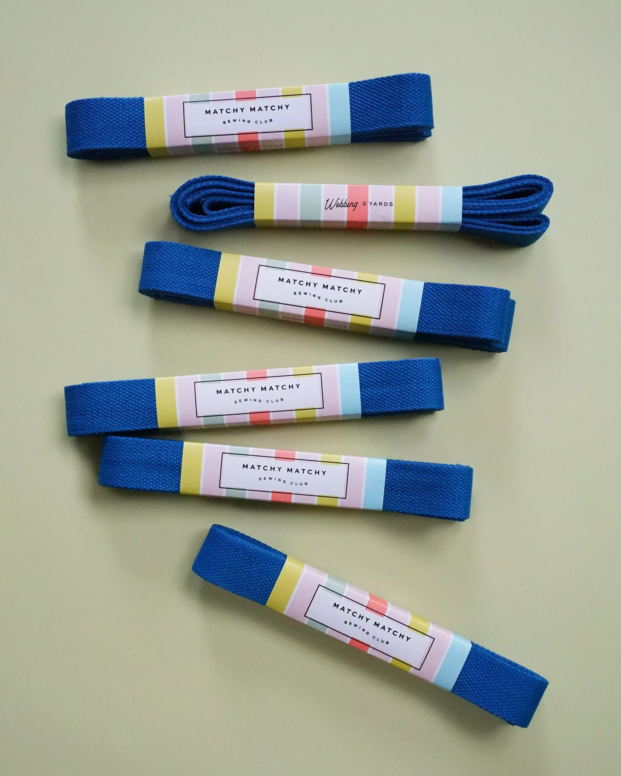Cobalt Webbing: 3 yards