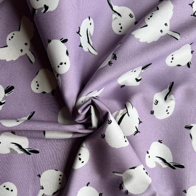 Cosmo - Cotton Oxford - Lavender Snowbird Scatter