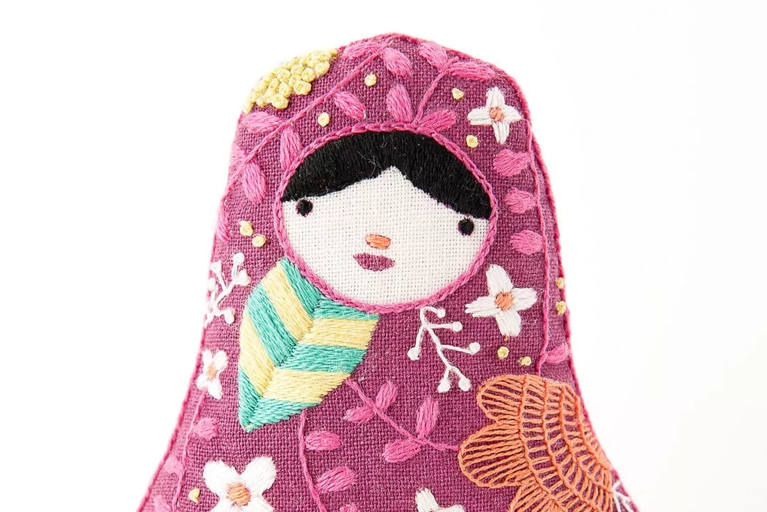 D.I.Y Embroidered Doll Kit - Matryoshka