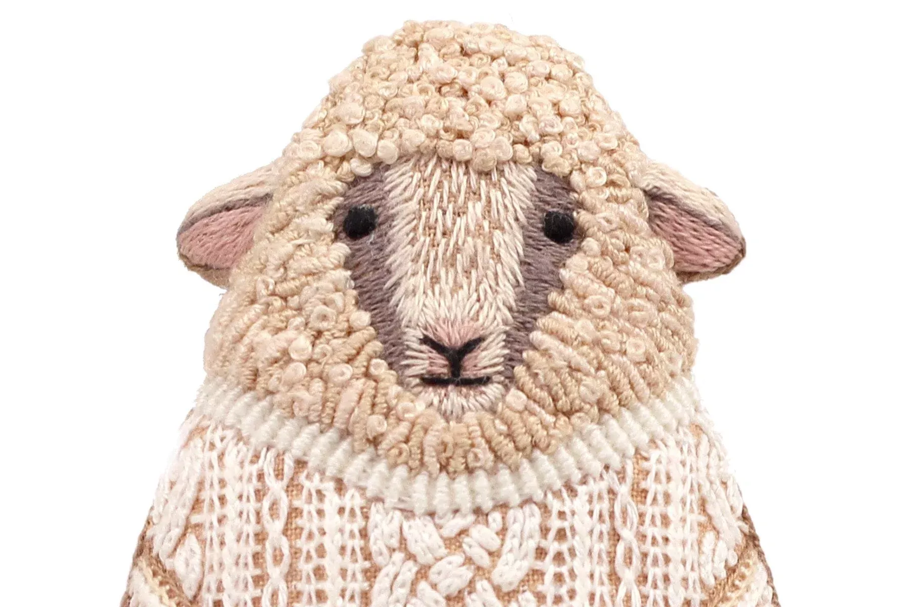D.I.Y Embroidered Doll Kit - Sheep
