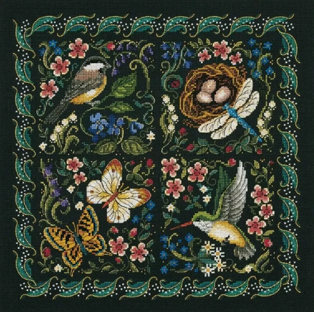 Dimensions 3824 Gold Collection The Finery of Nature Advanced Counted