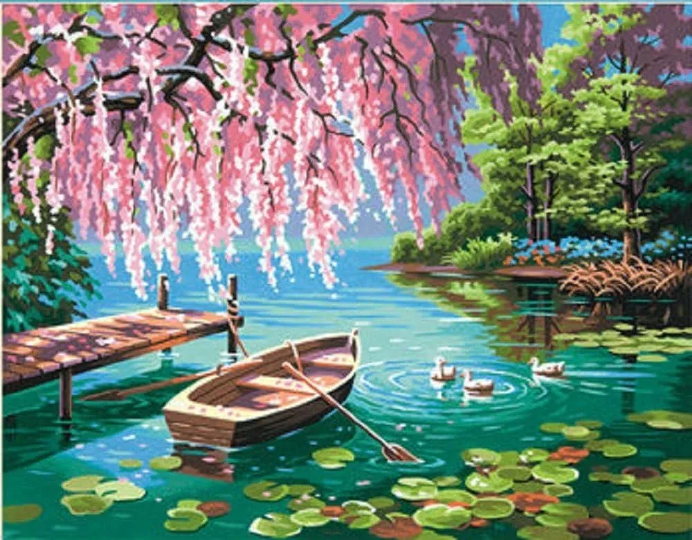Dimensions 73-91491 Willow Spring Beauty Paint by Numbers for Adults,