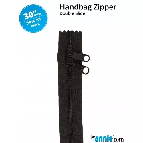 Double Slide 30" Zipper Black