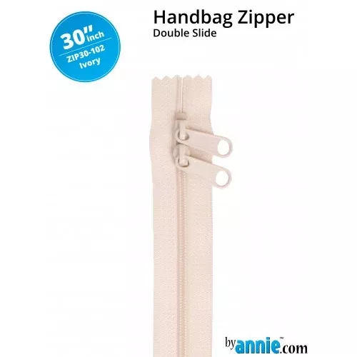 Double Slide 30" Zipper Ivory