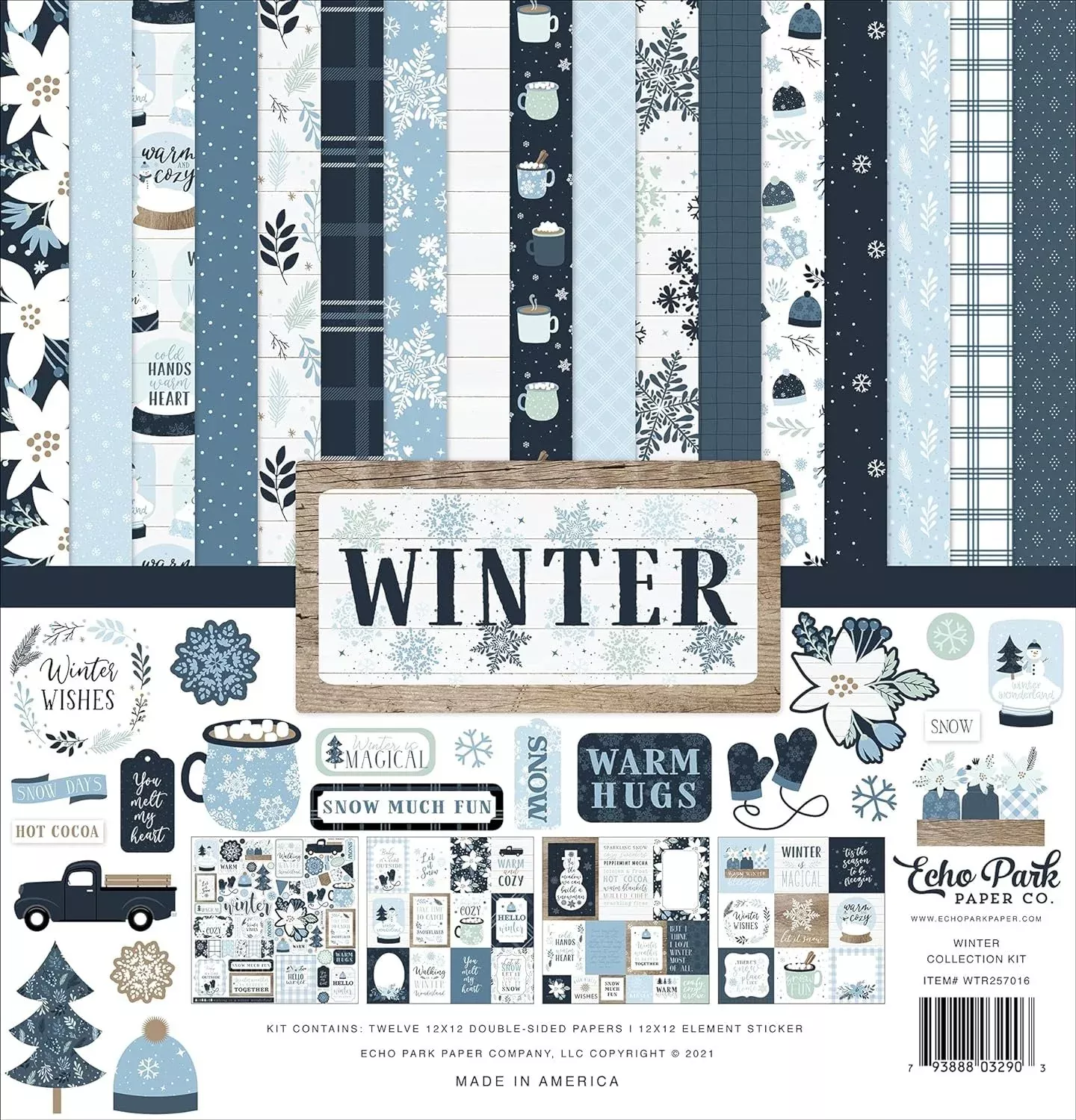 Echo Park Winter Collection kit, Multi