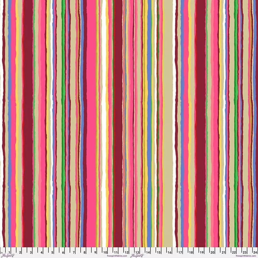 Echo Stripe, Magenta - February 2026 Kaffe Fassett Collective