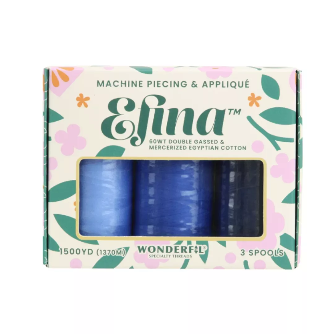 Efina™ Thread | Wonderfil | Nautical | 3 Spools