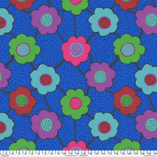 Floral Connections, Blue - August 2025 Kaffe Fassett Collective