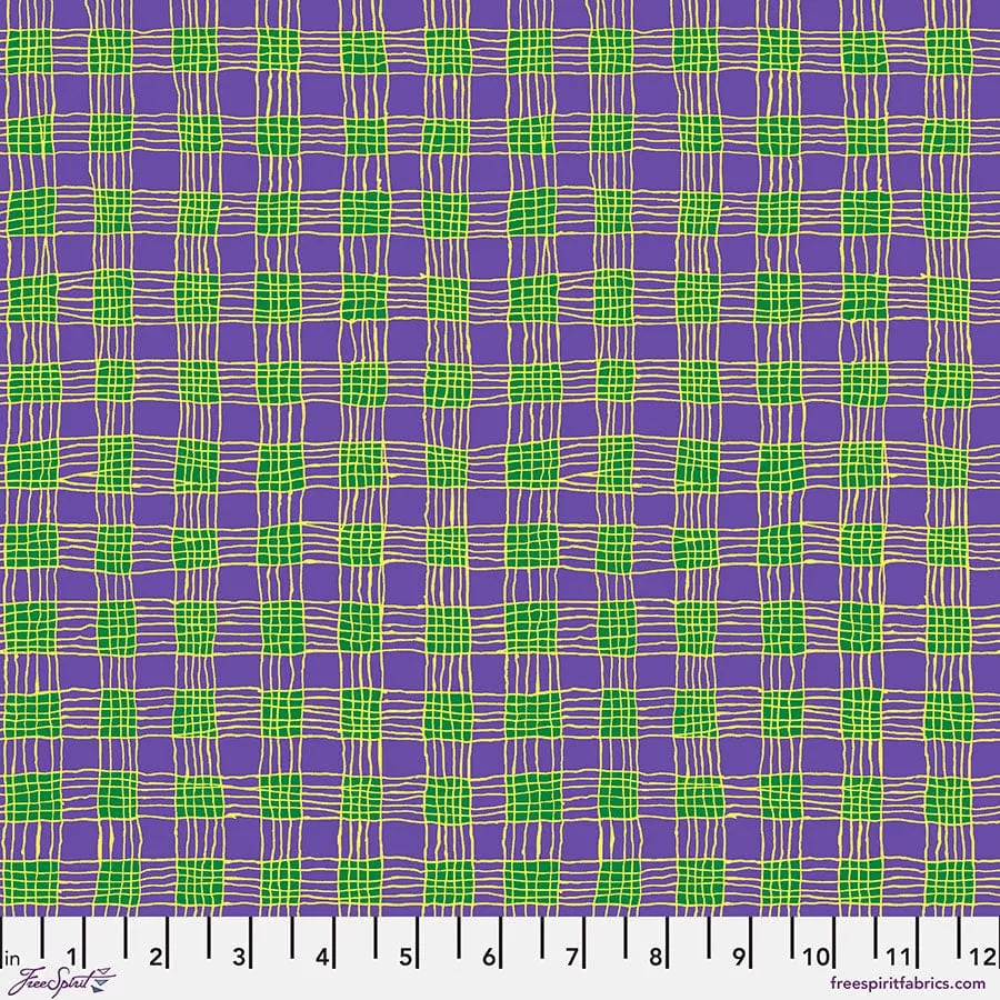 Gingham - Purple, Feb 2025 Kaffe Fassett Collective
