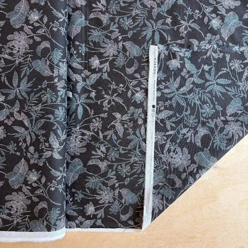 Hokkoh - Cotton Lawn - Faux-Embroidered Flowers