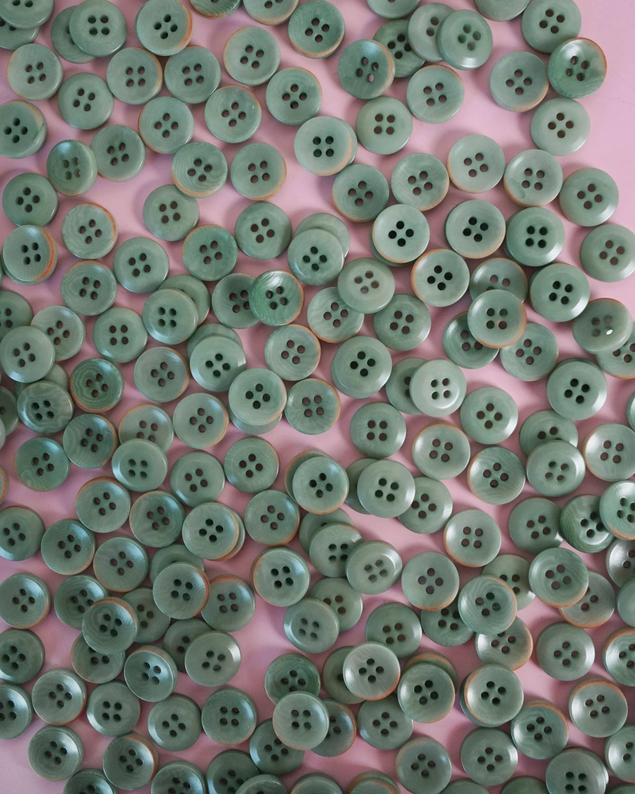 Jadite 1/2" Corozo Nut Buttons: Set of 8