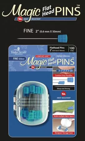 Magic Pins Flat Head Fine - 100 pieces