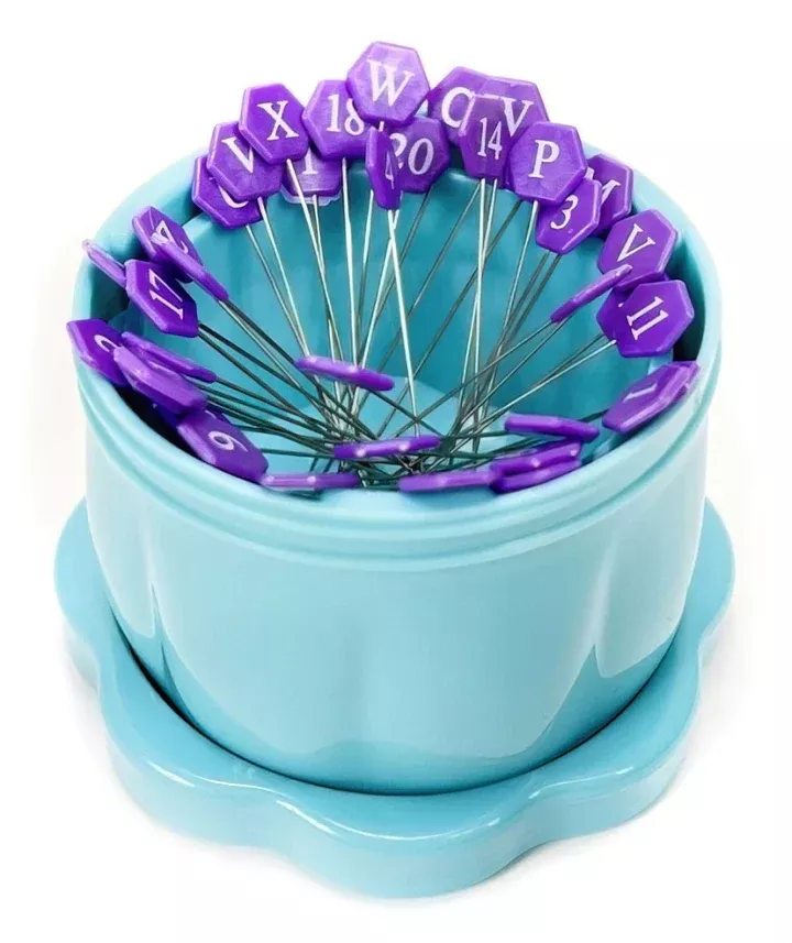 Magnetic Pin Cup - Large - Bohemian Blue