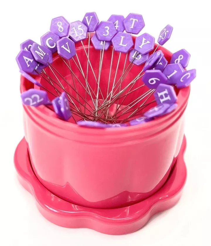Magnetic Pin Cup - Large - Fortune Fuchsia