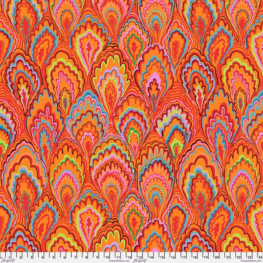 Marble Scallops - Red, Feb 2025 Kaffe Fassett Collective