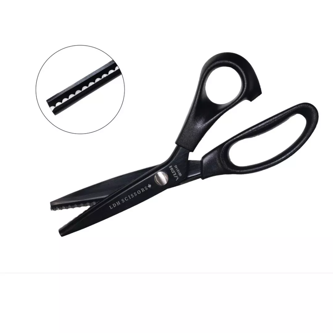 Midnight Edition Lightweight Scalloped Pinking Shears - NEW