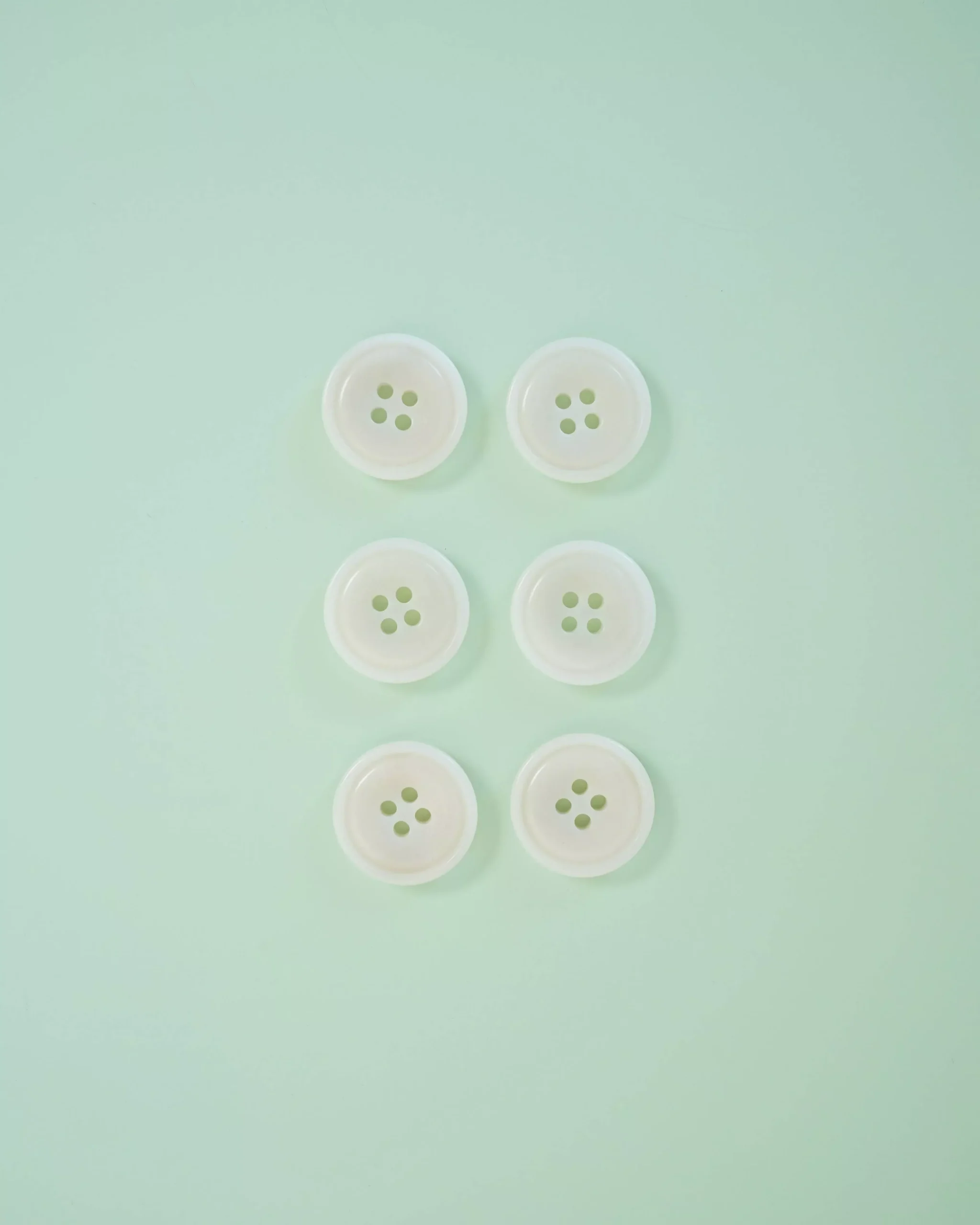 Milk 7/8" Corozo Nut Buttons: Set of 6