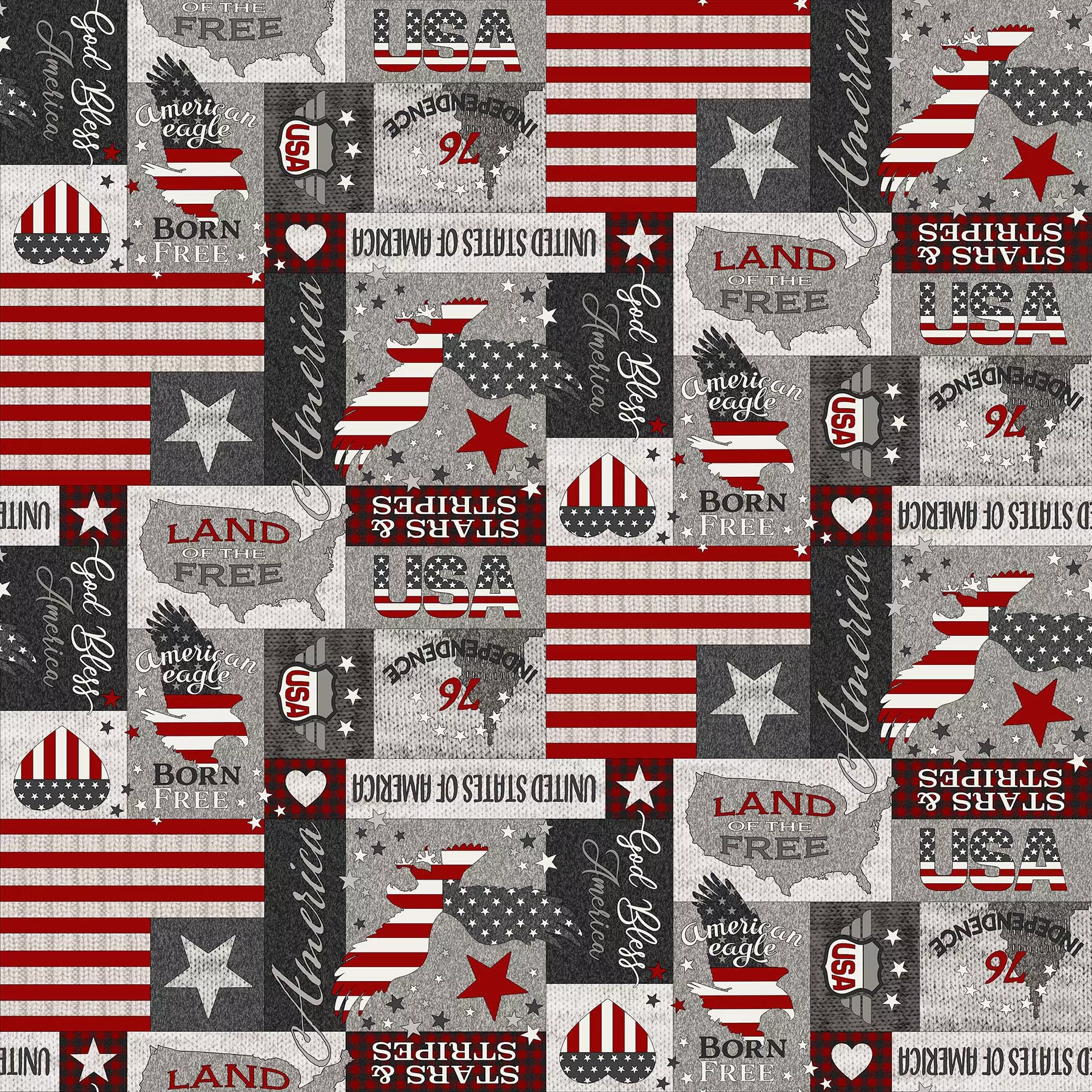 MY AMERICA GRAY MULTI Patch