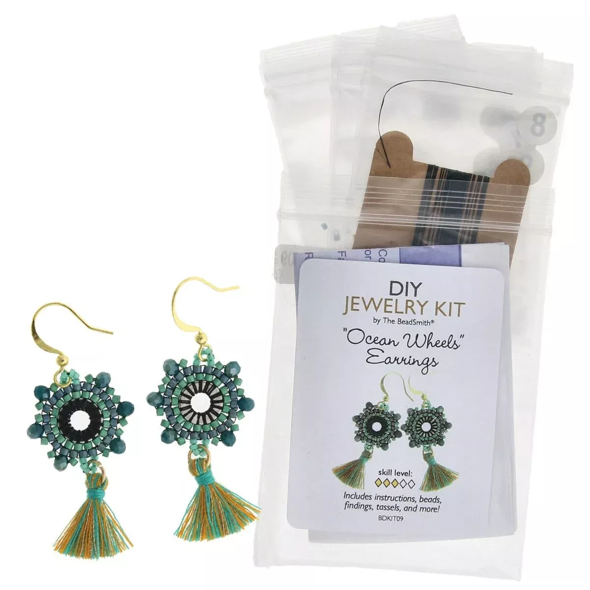 Ocean Wheels Earrings DIY Jewelry Kit